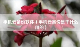 手机云备份软件（手机云备份是干什么用的）